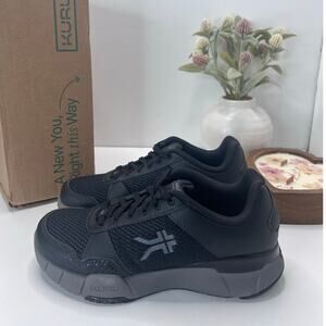 Kuru Quantum 2.0 Walking Comfort Sneaker Jet Black/Gray Women 6.5M Tried On